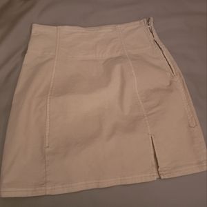 Light tan corduroy skirt